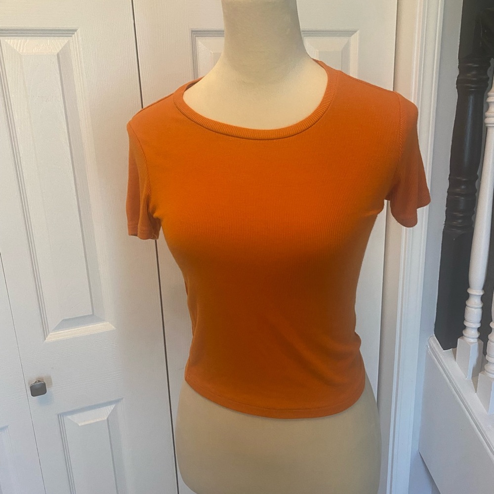 Garage Orange Crop Fitted T-Shirt